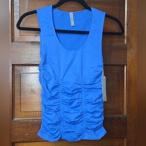 NWT Last Tango Royal Blue Ruched Tank Top